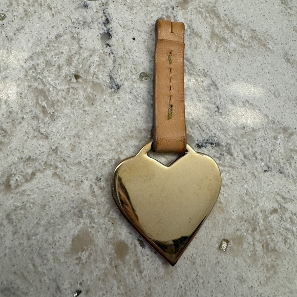 Authentic Vintage Y2K Pink heart  charm Dooney & Bourke handbag zipper pull fob - Picture 8 of 12